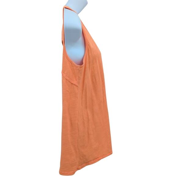 Fresh Produce Top Womens Small Tank Orange Peekaboo Bright Boho Cotton USA - Picture 6 of 10